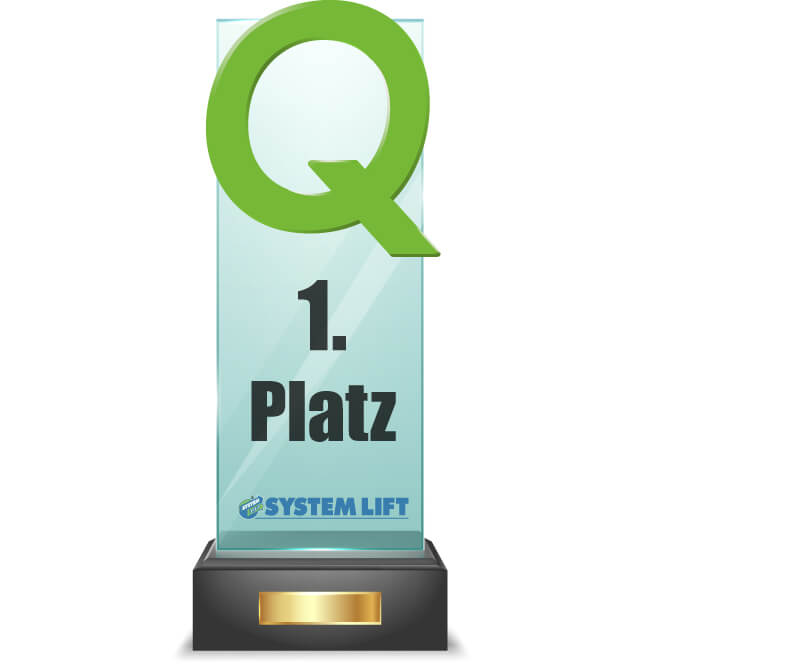 SYSTEM LIFT Qualitätssiegel 1. Platz